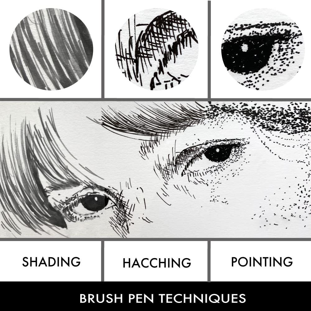 Kuretake ZIG Inktober 2022 Special Set, ILLUSTRATION BASIC SET 3 for Manga Drawing, Lettering and Calligraphy, Professional Artist Quality, Made in Japan