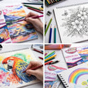 MasterArt Premium Grade Drawing Book JP-01 | A4 Size Sketch Pad (297 x 210 mm) | 20 Sheets | 70 GSM | Suitable for Colour Pencils, Oil Pastels, Crayons & Pens | Pack of 2 | Made in Thailand