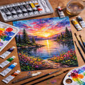 Renaissance Acrylic Starter Set – 20 Pieces Acrylic Paint Kit with 12 x 12ml Colour Tubes, Brushes, Palette, Pencil, Eraser & Knife | Ideal for Beginners, Students & Hobby Artists. Made in Thailand