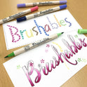 Zig BRUSHABLES 24 COLOURS set,MS-7700/24V CALLIGRAPHY MARKER PEN, Twin brush tips,Waterproof when dry, No mess,Photo-Safe,Acid Free,Lightfast,Odourless,Xylene Freeing,Archival Quality,Made in Japan