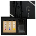 ZIG Kuretake Saiboku Shimbi Sumi Ink Stick Set with Glass Inkstone | 3-Piece Japanese Traditional Calligraphy Set for Lettering, Painting & Drawing | Made in Japan