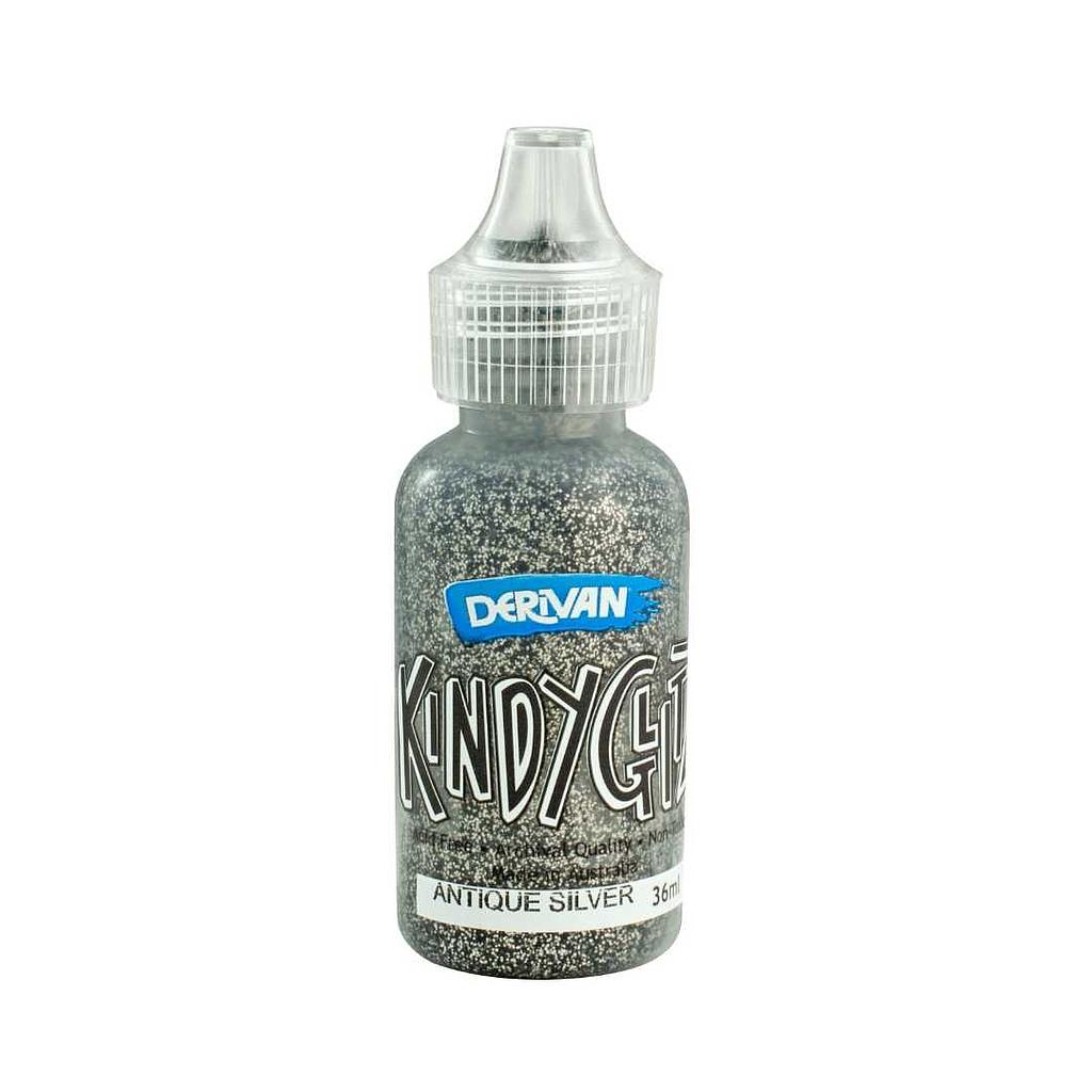Derivan Kindy Glitz  Antique Silver - Glitter Glue