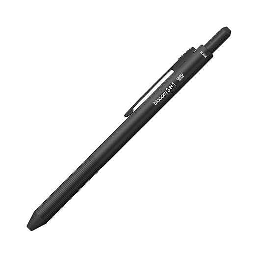 Ohto Bloom 3-in-1 2 Color 0.7 mm Ballpoint Multi Pen + 0.5 mm Pencil - Fade GREY