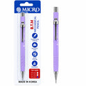 MICRO B.T.M. JEDO Mechanical Pencil 0.7 mm, Lavender Colour, Refillable Lead Pencil with Metal Clip and Comfortable Grip, Made in Korea