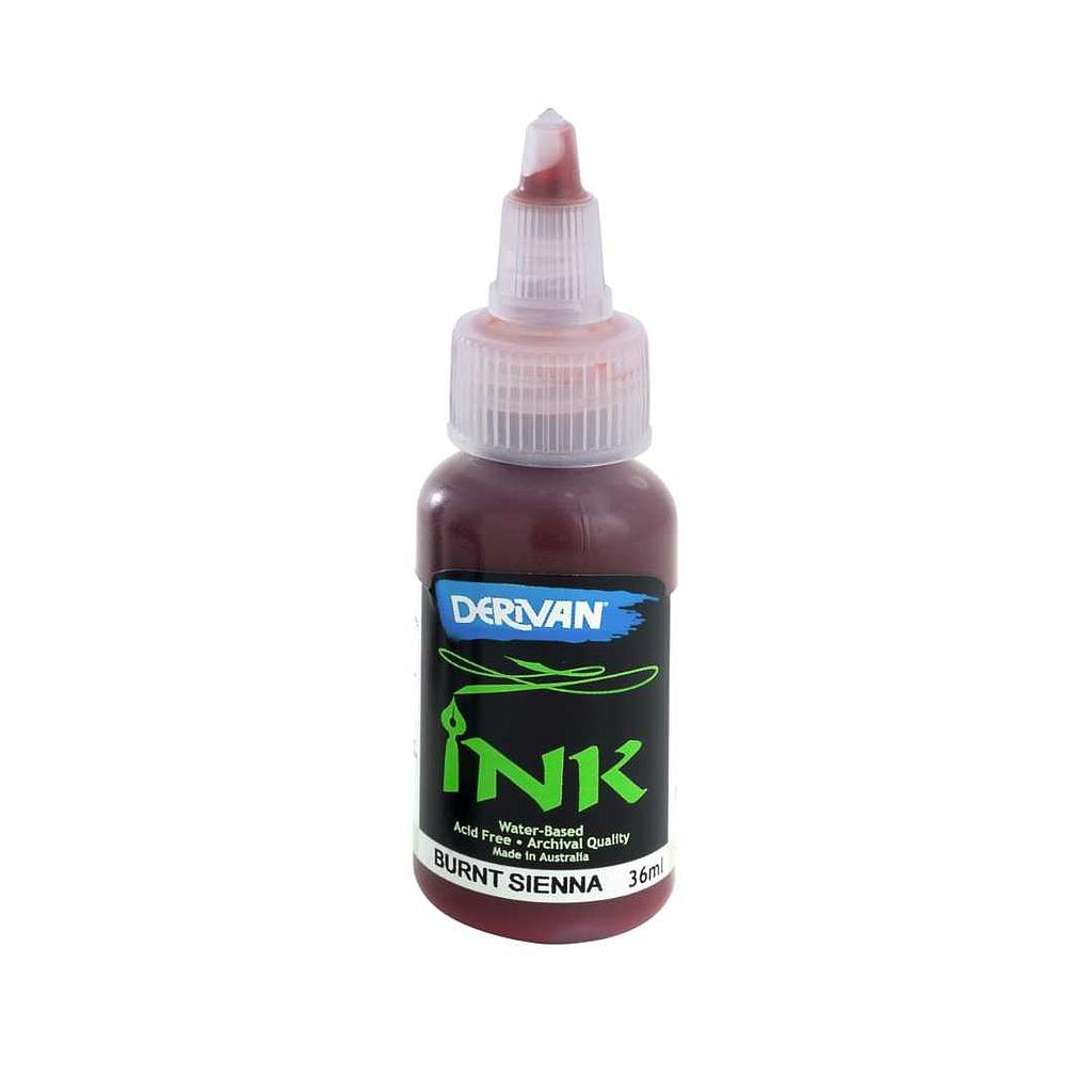Derivan Drawing Acrylic Inks` 36ml BURNT SIENNA