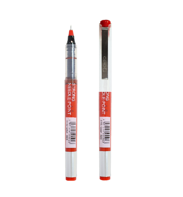 OHTO FREE-INK ROLLER 0.5 NEEDLE POINT PEN (Red Color)