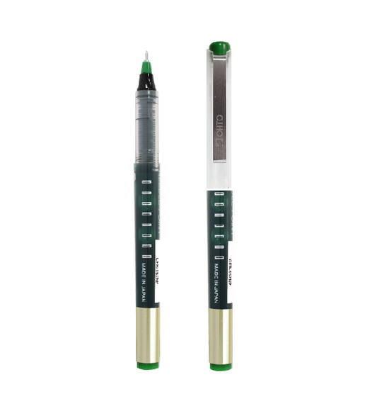 OHTO FREE-INK ROLLER 0.7 NEEDLE POINT PEN(Green Color)