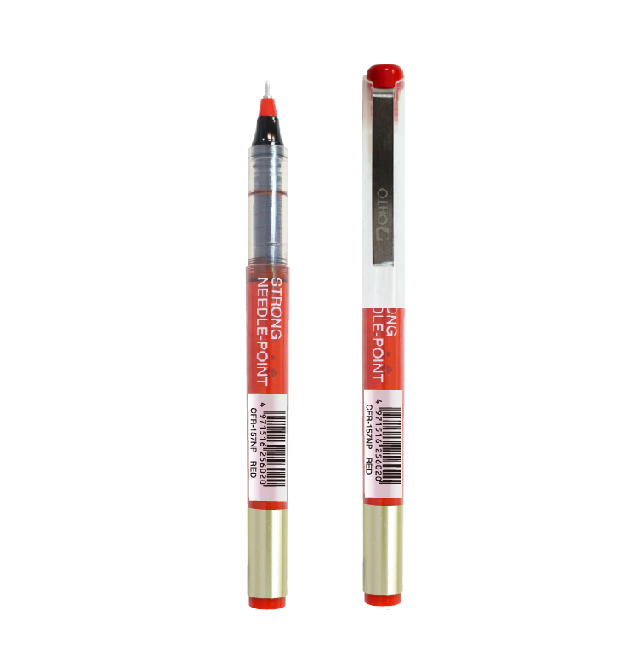 OHTO FREE-INK ROLLER 0.7 NEEDLE POINT PEN (Red Color)