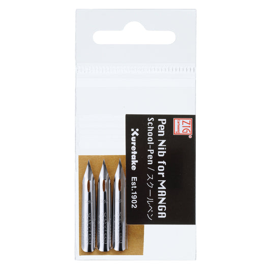 ZIG CARTOONIST Pen Nib for MANGA School-Pen School-Pen (3 pcs./set)