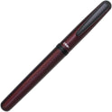 OHTO CR01 Ceramic Roller Ballpoint Pen, 0.7mm Fine Point, Thick Aluminum Barrel with Brass Components, Matte Wine Red Finish, Water-Based Blue Ink