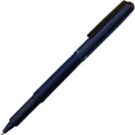OHTO CR02 Ceramic Rollerball Pen, 0.7mm Fine Point, Medium-Thick Aluminum Barrel with Brass Components, Matte Blue, Refillable Water-Based Black Ink