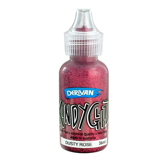 Derivan Kindy Glitz Dusty Rose  - Glitter Glue
