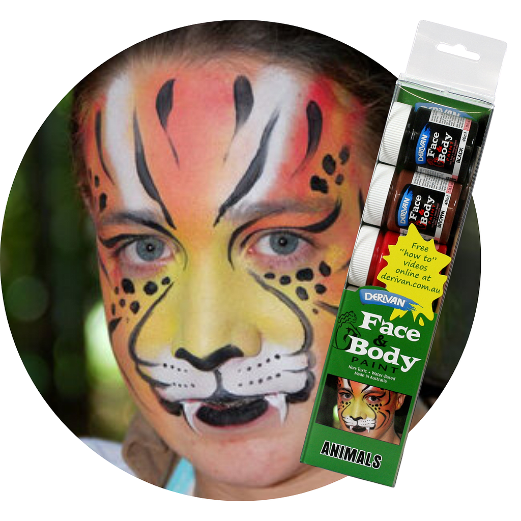 Derivan Face Paint Set Animals