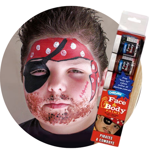 Derivan Face Paint Set Cowboys & Pirates