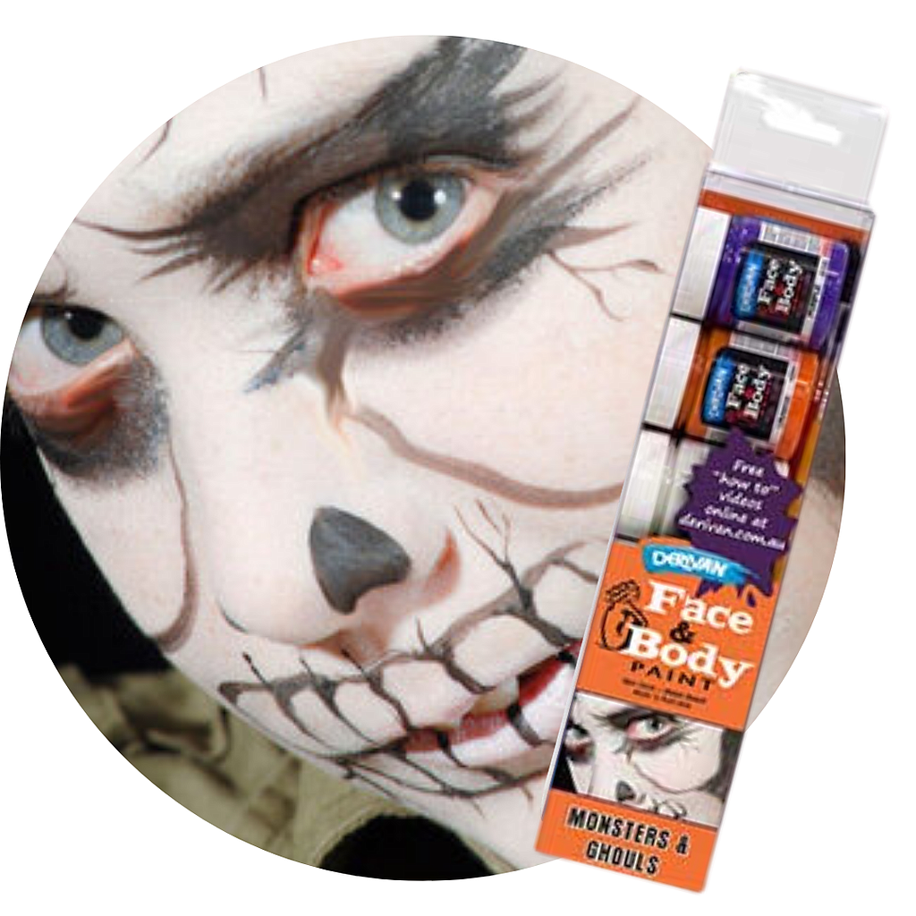 Derivan Face Paint Set Monsters & Ghouls