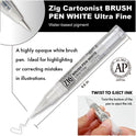 ZIG KURETAKE INKTOBER SPECIAL SET BLACK & WHITE ULTRA FINE  BRUSH PEN SET