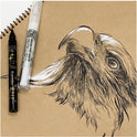 ZIG KURETAKE INKTOBER SPECIAL SET BLACK & WHITE ULTRA FINE  BRUSH PEN SET