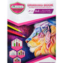 MasterArt Premium Grade Drawing Book JP-01 | A4 Size Sketch Pad (297 x 210 mm) | 20 Sheets | 70 GSM | Suitable for Colour Pencils, Oil Pastels, Crayons & Pens | Pack of 2 | Made in Thailand
