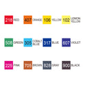 ZIG KURECOLOR TWIN WS 12 colors set Basic Colors