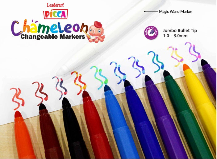 Leaderart Picca Chameleon Changeable Markers 10+2 PACK OF 1.MADE IN MALAYSIA