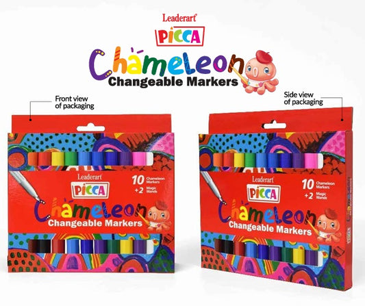 Leaderart Picca Chameleon Changeable Markers 10+2 PACK OF 1.MADE IN MALAYSIA