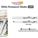 Leaderart UNID White Permanent Marker 3200 Pack of 10.MADE IN Malaysia