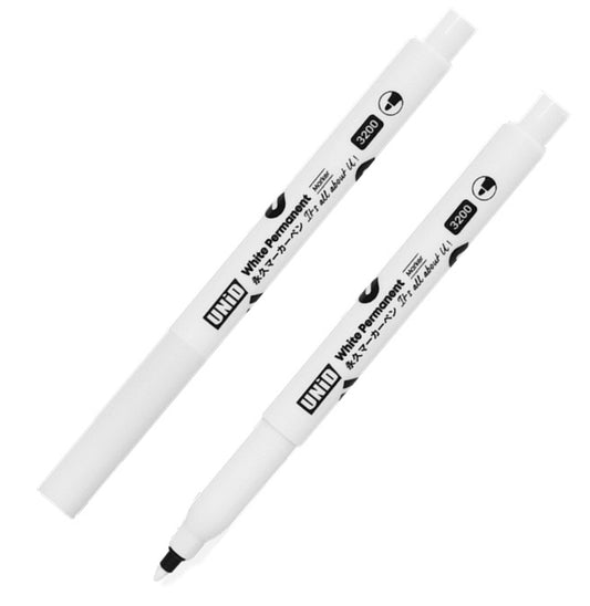 Leaderart UNID White Permanent Marker 3200 Pack of 10.MADE IN Malaysia