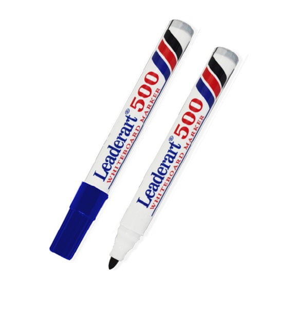 Leaderart Whiteboard Marker Of Bullet Tip Blue Ink Set of 12. MADE IN Malaysia