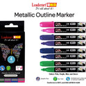 Leaderart UNID Metallic Outline Marker 8011 Pack of 4. Made in Malaysia