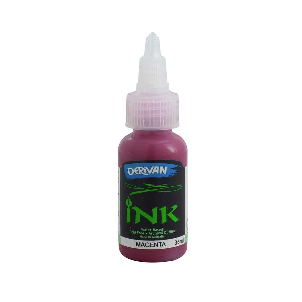 Derivan Drawing Acrylic Inks` 36ml MAGENTA