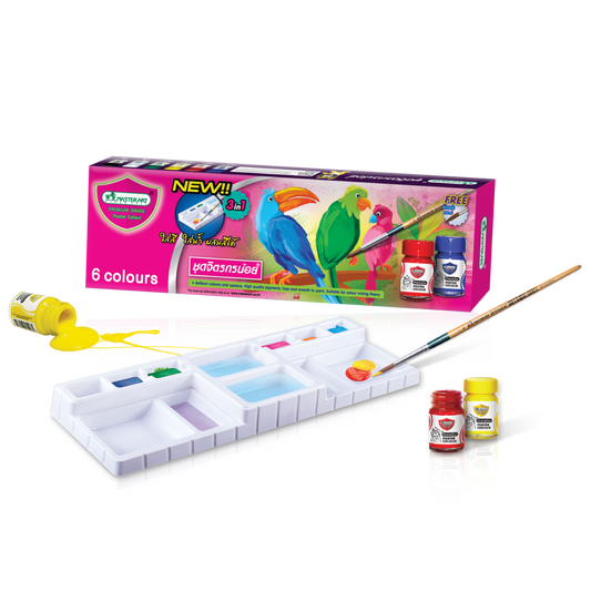 MASTER ART POSTER COLOUR JITRAKORNNOI SET 15ML. 6C