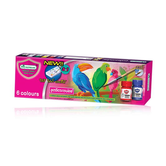 MASTER ART POSTER COLOUR JITRAKORNNOI SET 15ML. 6C