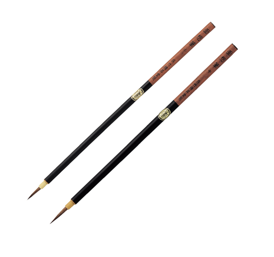 ZIG Kuretake Menso Brush Set (Fine & Medium) – Professional Detail Brushes for Manga, Illustration, Ink Painting & Calligraphy – Flexible Precision Tip