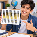 MICRO Metal JEDO 0.7 mm Mechanical Pencil Set, Gold Finish, Pack of 12 for Students, Drafting, Drawing and Everyday Writing, Made in Korea