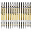 MICRO Metal JEDO 0.7 mm Mechanical Pencil Set, Gold Finish, Pack of 12 for Students, Drafting, Drawing and Everyday Writing, Made in Korea