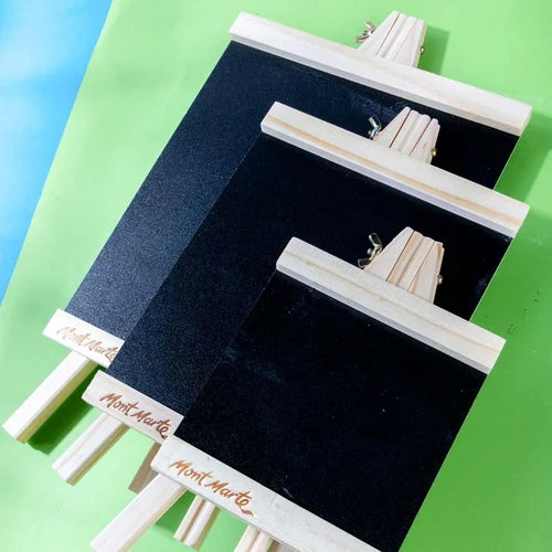 Mont Marte Discovery Chalkboard Easel (Small, 23.5cm).