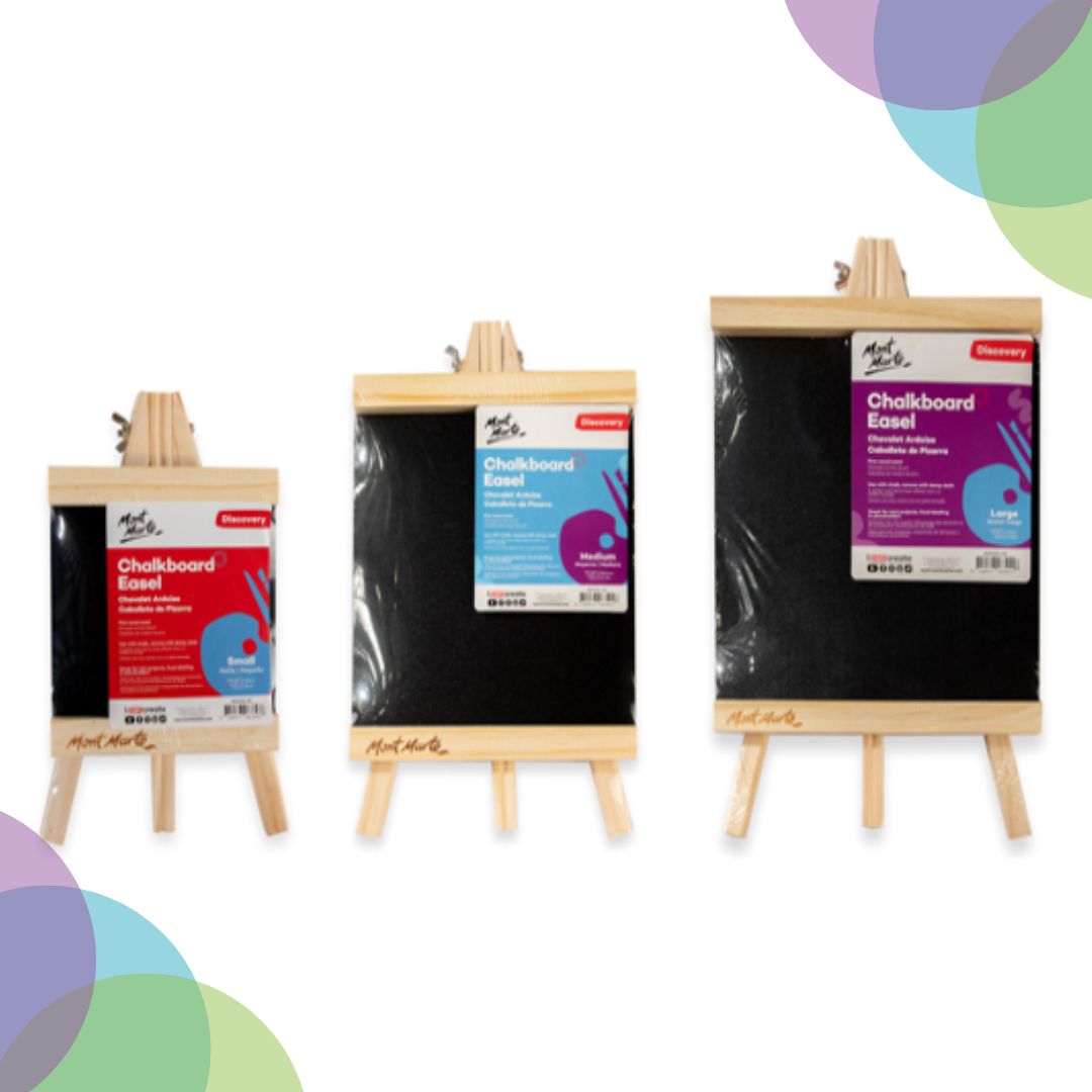 Mont Marte Discovery Chalkboard Easel (Small, 23.5cm).