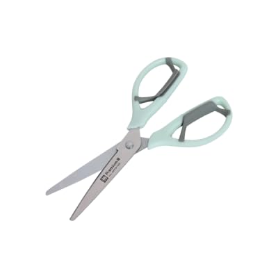 Elephant OFU-2165 Stainless Steel Scissor with Soft Grip Handle | Precision Sharp Blades for Paper, Cardboard & Craft Use | Ergonomic Non-Slip Handle | Ideal for Office, School & Home Use