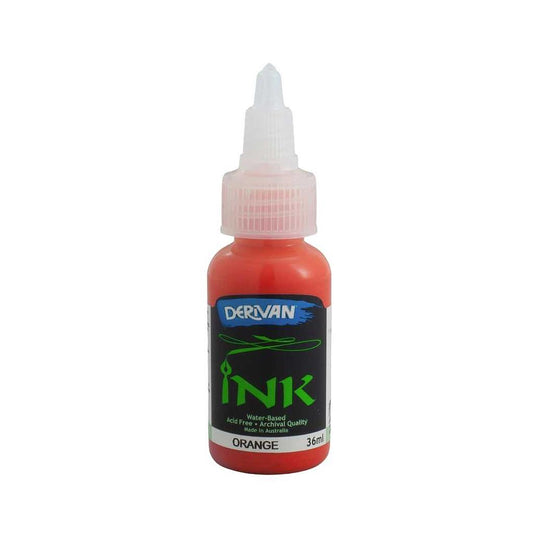 Derivan Drawing Acrylic Inks` 36ml Orange