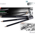 RENAISSANCE Drawing Pencil 3B Grade pencils for drawing best for Artist & Student Pack of 12 MADE IN THAILAND