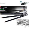 RENAISSANCE Drawing Pencil 5B Grade pencils for drawing best for Artist & Student Pack of 12 MADE IN THAILAND