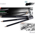 RENAISSANCE Drawing Pencil EE Grade pencils for drawing best for Artist & Student Pack of 12 MADE IN THAILAND
