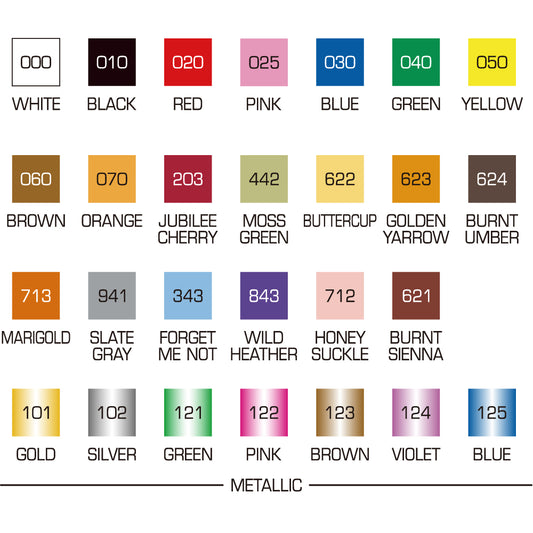 ZIG POSTERMAN WET-WIPE Medium TOTAL 27 COLORS