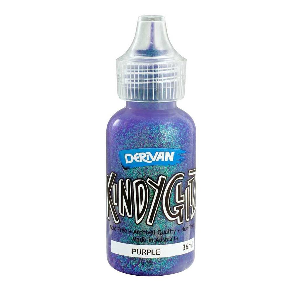 Derivan Kindy Glitz Purple  - Glitter Glue