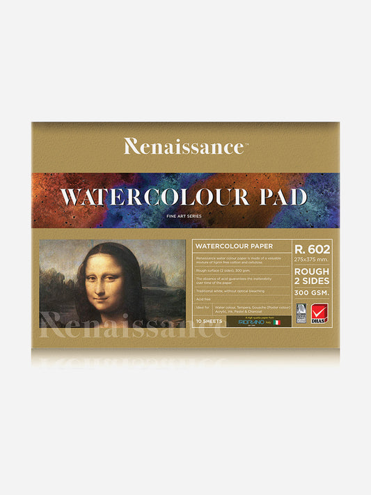 Renaissance R-602 Fabriano Water Colour Pad (300 GSM, 10 Sheets)