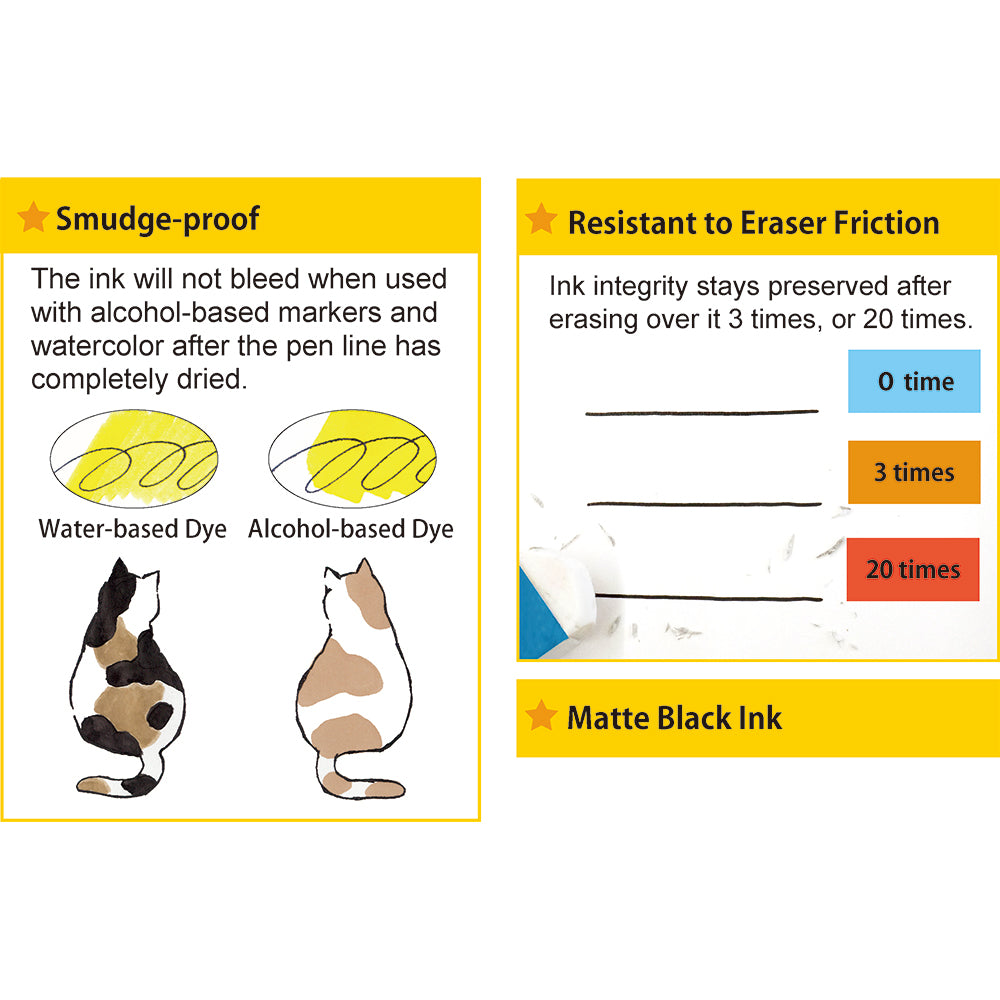 ZIG CARTOONIST SUPER BLACK INK 60 BLACK