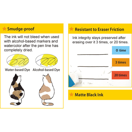 ZIG CARTOONIST SUPER BLACK INK 60 BLACK