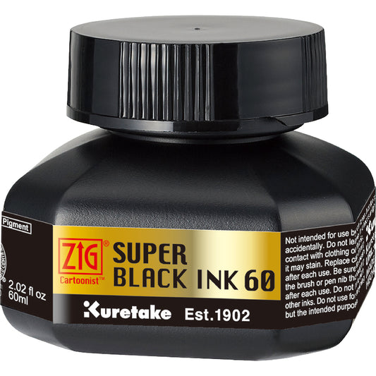 ZIG CARTOONIST SUPER BLACK INK 60 BLACK