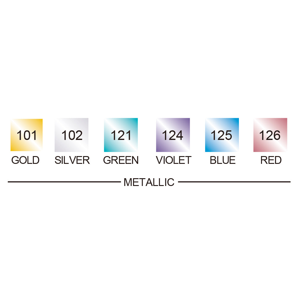 ZIG CLEAN COLOR f Metallic TOTAL 6 COLORS
