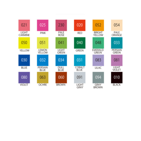 ZIG FUDEBIYORI 24 colors set